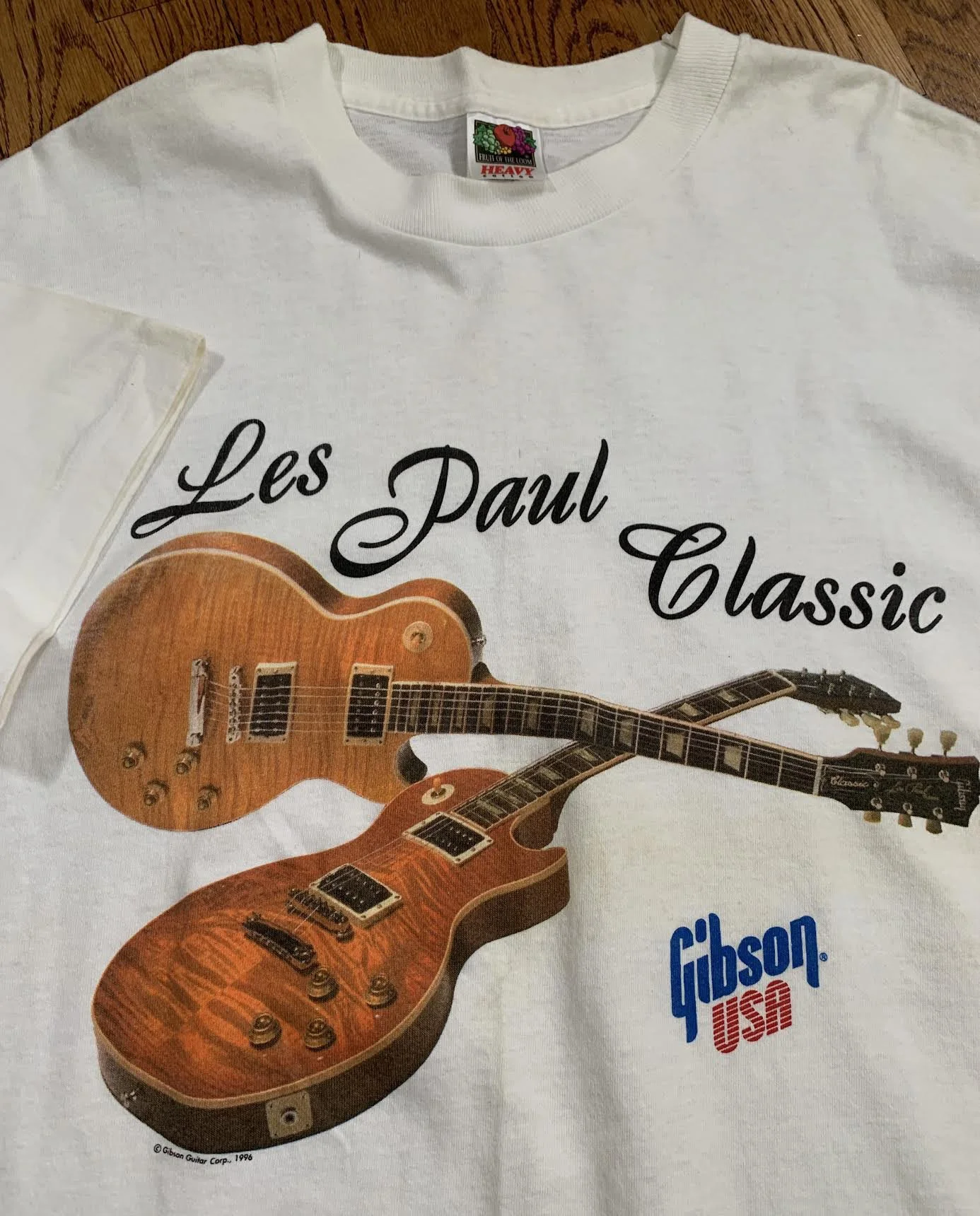 Vintage Gibson USA Les Paul Classic T Shirt (Size L) — RootsBK